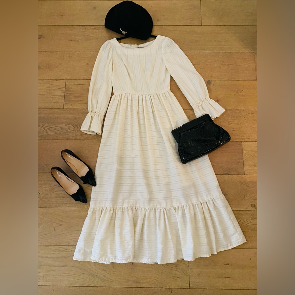 Vintage cottage core Prairie dress perfect for summer wedding too S/M - Picture 4 of 8